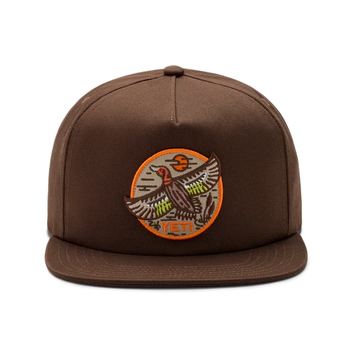 Built for the Wild Duck Flat Brim Hat - Dark Brown